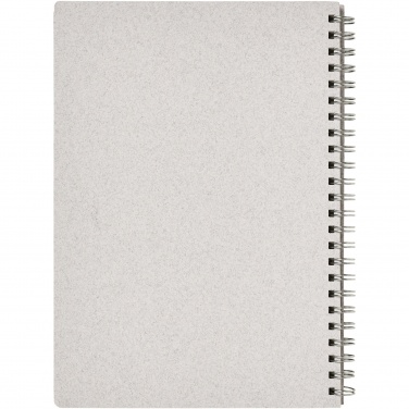 Logo trade corporate gifts image of: Bianco A5 size wire-o notebook